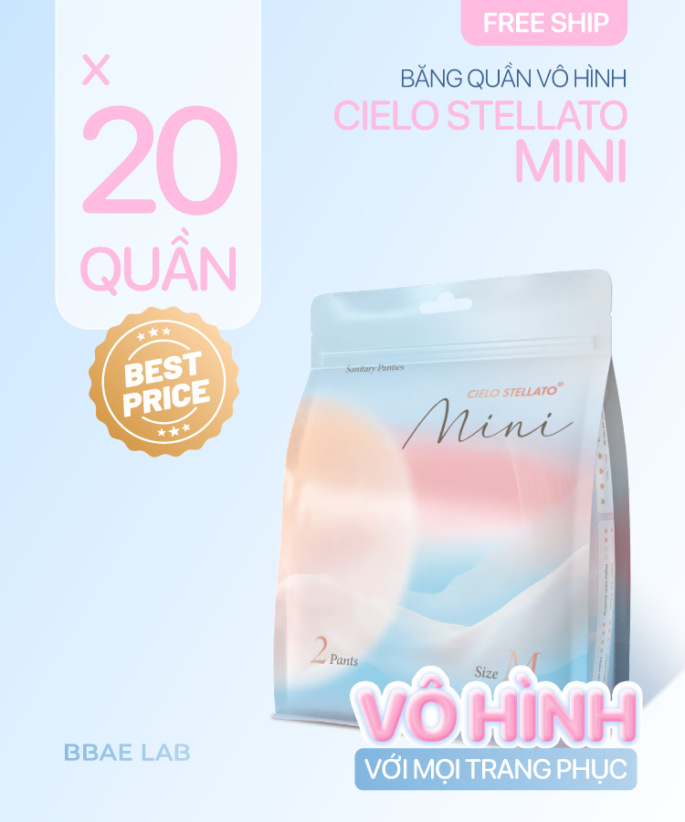 Combo 20 băng quần vô hình Cielo Stellato Mini