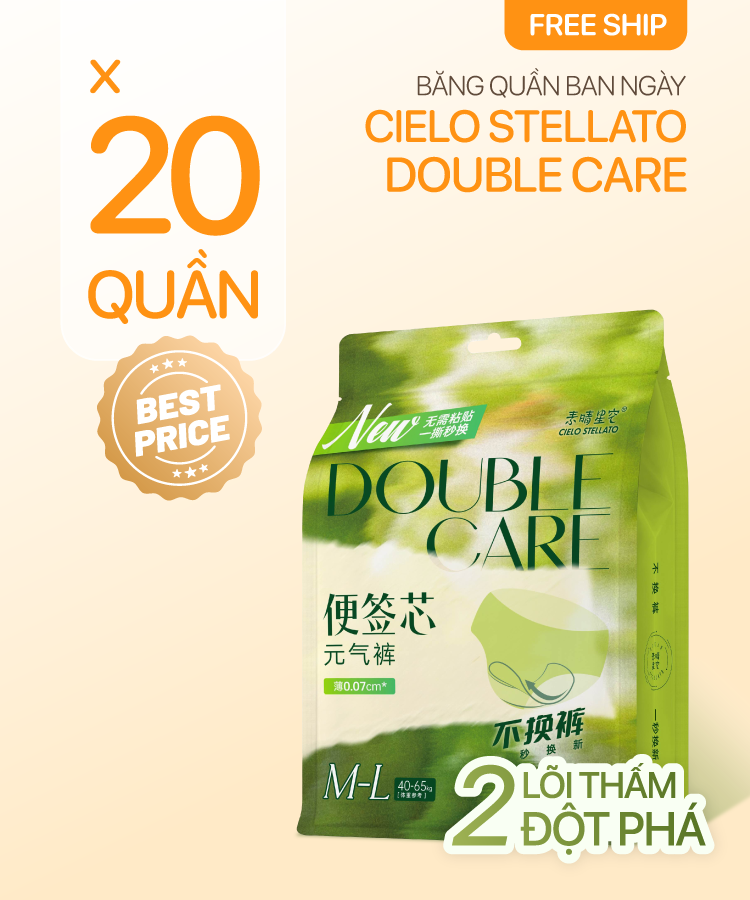 Combo 20 băng quần ban ngày Cielo Stellato Double Care